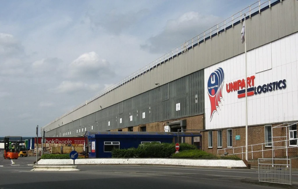 Large warehouse and logistics building exterior ahead of the monsoon